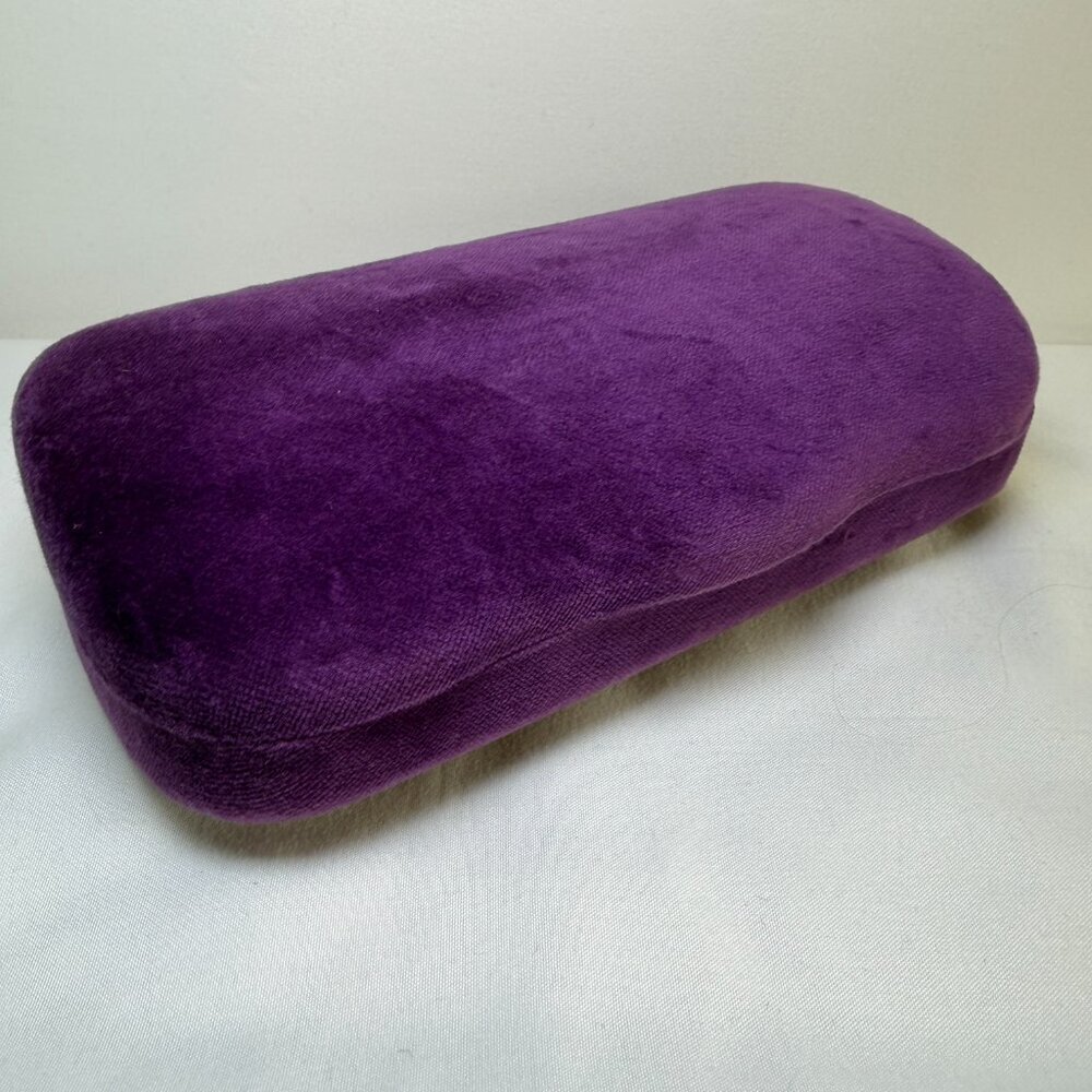 GUCCI Sunglasses Glasses Eyeglass Purple Velvet Clamshell Case - Picture 4 of 9